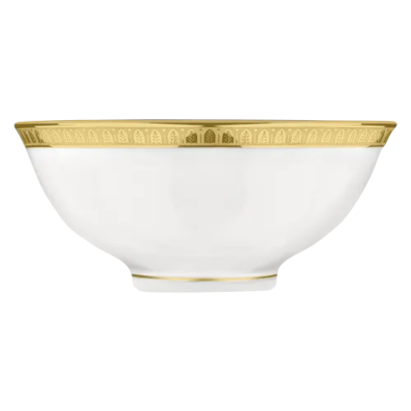 Bol à soupe en porcelaine finition Or